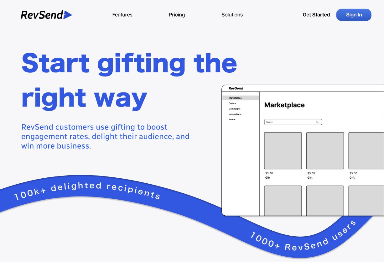 RevSend Landing Page